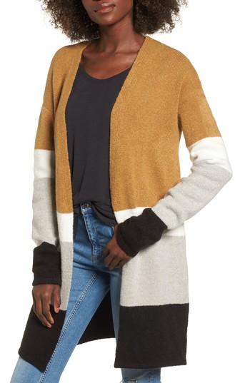 Women's Love By Design Colorblock Cardigan - Beige
