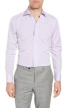 Men's Eton Slim Fit Diamond Dress Shirt - Purple