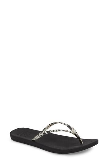 Women's Reef Escape Luxe Nature Flip Flop M - Black