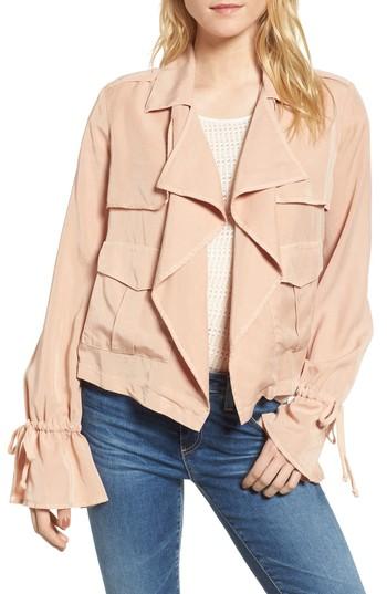 Women's Ella Moss Open Front Jacket - Pink