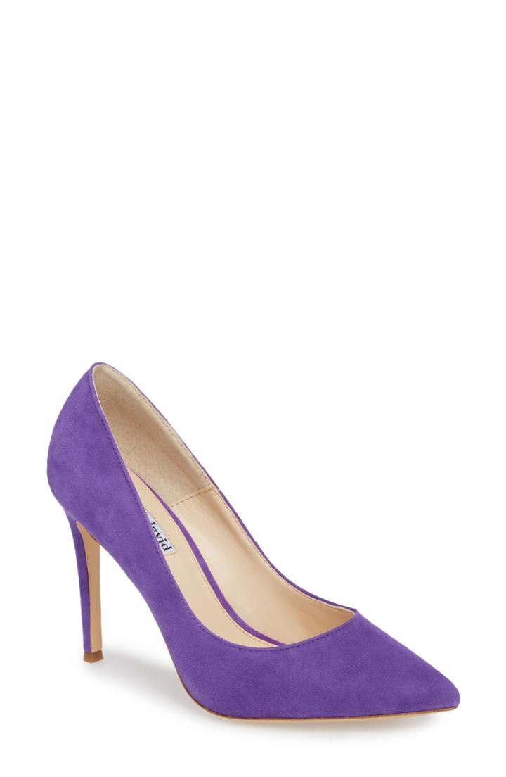Women's Charles David Calessi Pointy Toe Pump .5 M - Purple