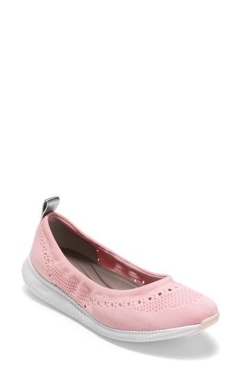Women's Cole Haan 2.zer?grand Stitchlite Ballet Flat .5 B - Pink