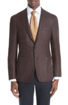 Men's Canali Kei Classic Fit Wool Blazer Us / 50 Eu R - Red