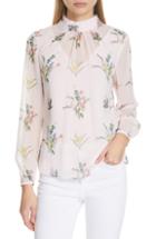Women's Ted Baker London Zemiaa Flourish Ruched Blouse - Pink