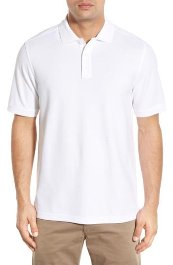 Men's Nordstrom Men's Shop 'classic' Regular Fit Pique Polo, Size - White
