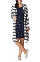 Women's Noppies Karen Long Maternity Cardigan, Size - Ivory