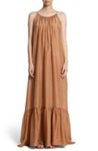 Women's Kalita Brigitte Silk Maxi Dress, Size - Metallic