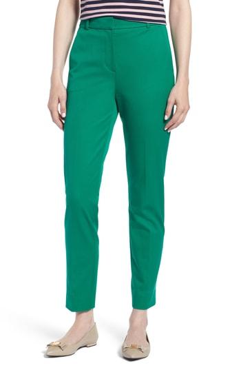 Women's J.crew Cameron Seasonless High Rise Crop Pants - Green