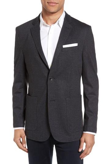 Men's Vince Camuto Slim Fit Stretch Knit Blazer, Size Mt - Grey