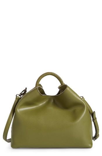 Elleme Raisin Leather Handbag - Green