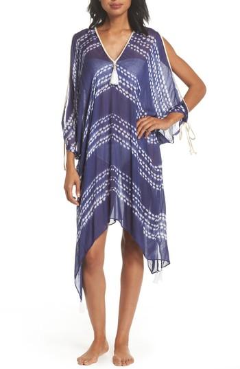 Women's Pool To Party Caftan Cover-up, Size - Blue