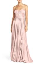 Women's Jenny Yoo 'demi' Convertible Strapless Pleat Jersey Gown - Pink