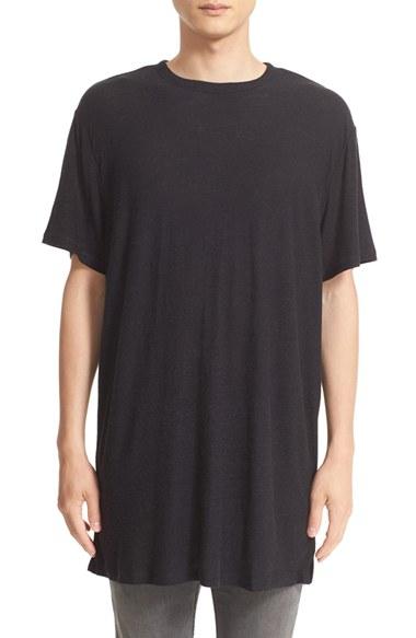 Men's T By Alexander Wang Slub T-shirt - Black
