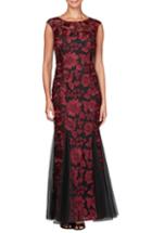 Petite Women's Alex Evenings Tulle Mermaid Gown P - Black