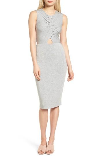 Women's Bailey 44 Twist Front Midi Dress - Grey