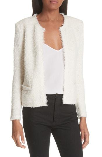 Women's Iro Mama Tweed Jacket Us / 34 Fr - Ivory