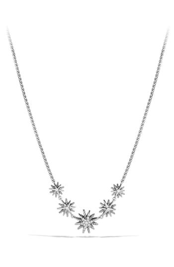 Women's David Yurman 'starburst' Five-station Necklace With Diamonds