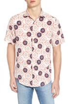 Men's Vilebrequin Tailor Fit Floral Print Silk Shirt