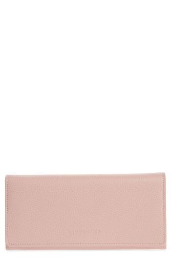 Women's Longchamp 'veau' Continental Wallet - Blue