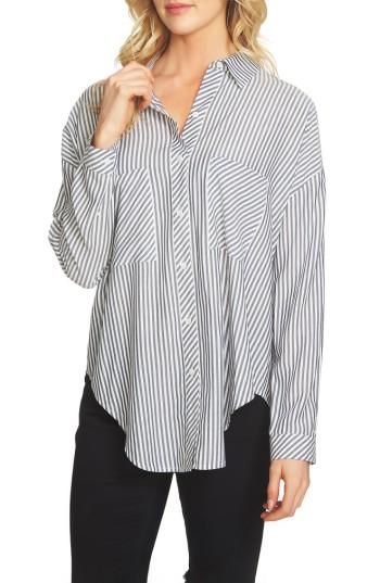 Women's 1.state Split High/low Hem Blouse, Size - Blue