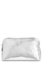 Ted Baker London Lindsay Metallic Cosmetics Case, Size - Silver