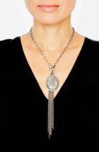 Women's Sheryl Lowe Pyritized Agate & Diamond Pendant Necklace