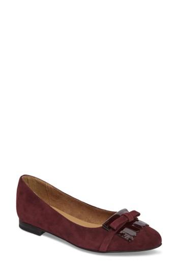 Women's Tamaris Celia Flat Eu - Burgundy