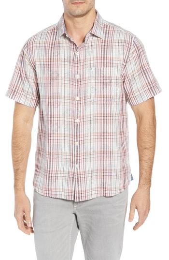 Men's Tommy Bahama Hideaway Palms Camp Shirt - Purple