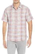 Men's Tommy Bahama Hideaway Palms Camp Shirt - Purple