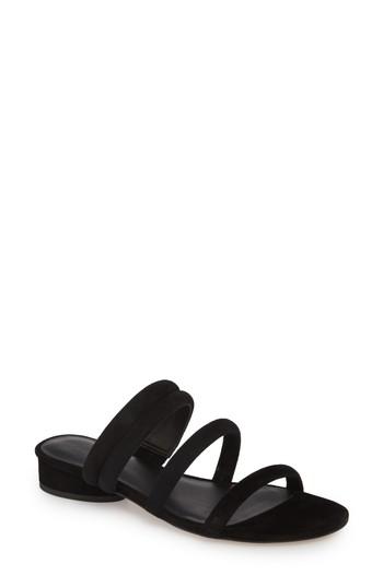 Women's Rebecca Minkoff Kade Strappy Slide Sandal M - Black