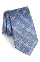 Men's Nordstrom Men's Shop Inox Medallion Silk Tie, Size - Blue