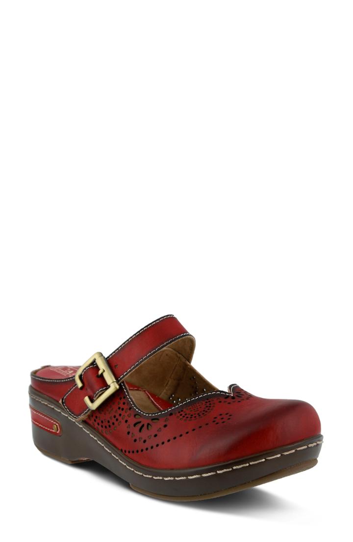 Women's L'artiste Aneria Clog .5-8us / 38eu - Red
