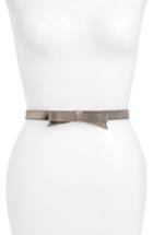 Women's Kate Spade New York Classic Sparkle Bow Suede Belt - City Scope