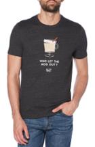 Men's Original Penguin Who Let The Nog Out T-shirt - Grey