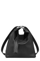 Allsaints Cooper Lea Calfskin Leather Backpack - Black