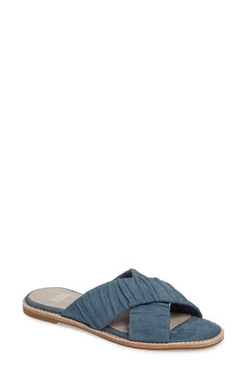 Women's Eileen Fisher Cross Slide Sandal .5 M - Blue