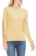 Women's Vince Camuto Cutout Sleeve Sweater - Yellow
