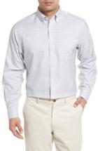 Men's Nordstrom Men's Shop Smartcare(tm) Traditional Fit Plaid Dress Shirt 32/33 - Grey