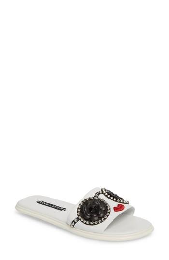 Women's Alice + Olivia Tasha Slide Sandal M - White