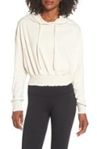 Women's Electric & Rose Orion Smocked Hoodie - White