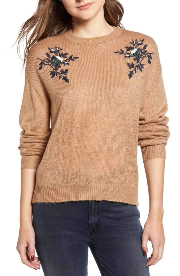 Women's Cupcakes And Cashmere Kobi Embroidered Sweater