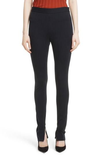 Women's Theory High Waist Pinstripe Pants