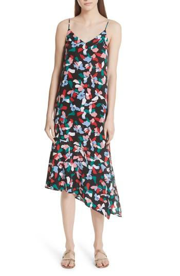 Women's Equipment Jada Asymmetrical Hem Silk Dress - Black