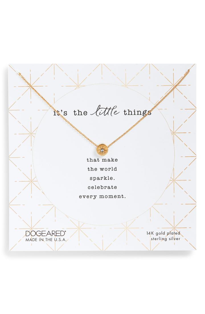 Women's Dogeared It's The Little Things Crystal Pendant Necklace
