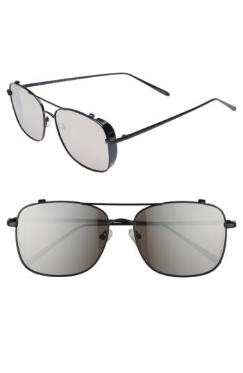 Men's Quay Australia Weekend Warrior 60mm Navigator Sunglasses - Navy/ Silver