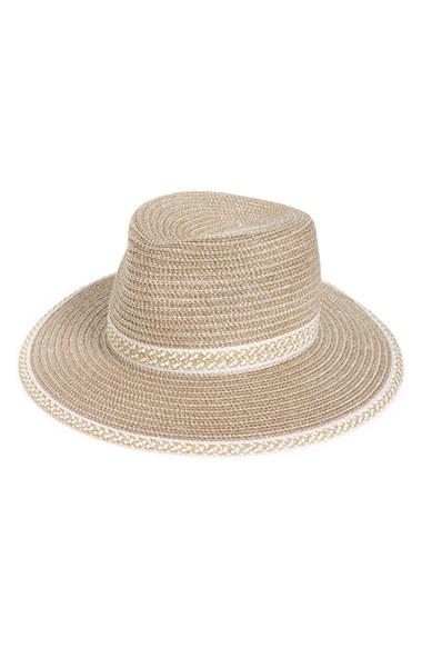 Women's Eric Javits 'georgia' Woven Hat - White