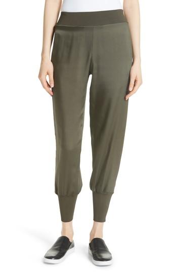 Women's Ted Baker London Satin Jogger Pants - Green