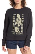 Women's Obey Surrealiste Graphic Sweatshirt, Size - Black