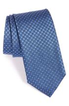 Men's Canali Grid Silk Tie