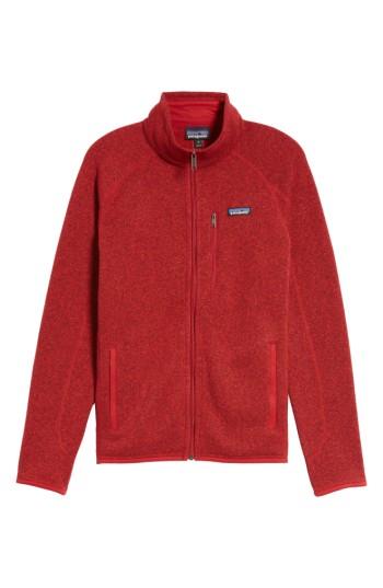 Men's Patagonia Better Sweater Zip Front Jacket - Red